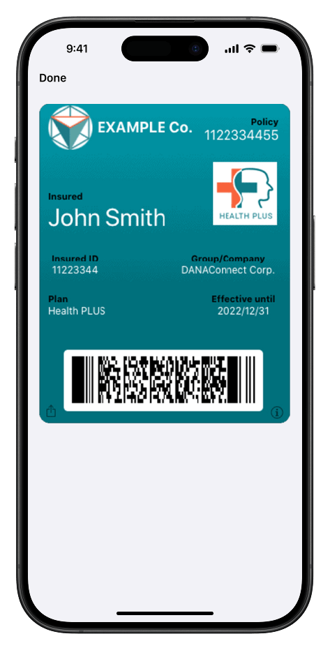 Digital Insurance Card